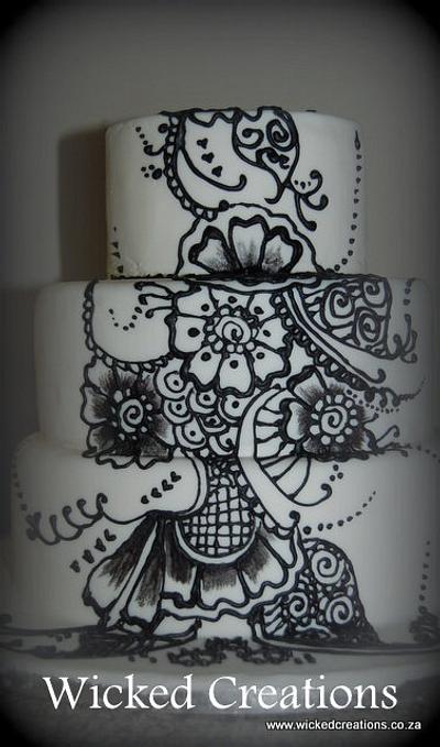 Henna Cake - Cake by Wicked Creations