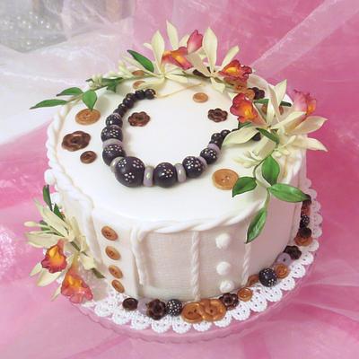 For beloved auntie and her hobbies - Cake by Eva Kralova