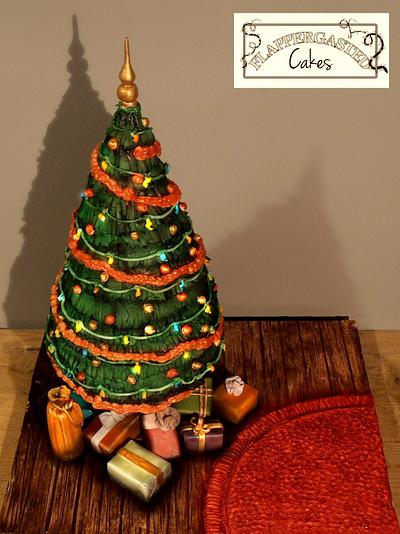 Christmas tree cake - Cake by Flappergasted Cakes