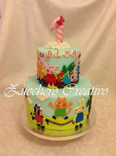 Peppa Pig 2d cake - Cake by ZuccheroCreativo