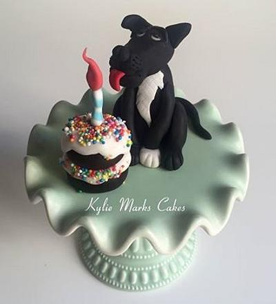 Dog - fondant figurine - Cake by Kylie Marks
