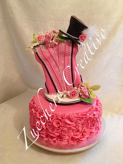 Glamour Burlesque Cake - Cake by ZuccheroCreativo
