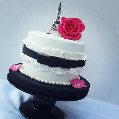 Paris Chic  - Cake by funkyfabcakes