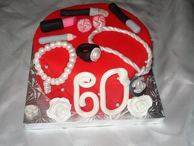 Jazzy 60th Birthday Cake  - Cake by Hakima Lamour 