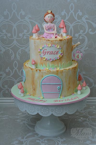 Fairy theme Birthday cake - Cake by designed by mani