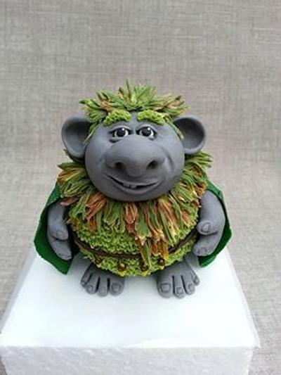 Pabbie the Troll King - Frozen - Cake by Sugarwhizz