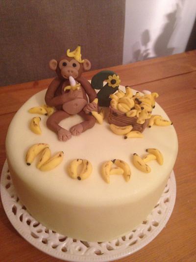 Monkey and Bananas Cake! - Cake by LittlesugarB