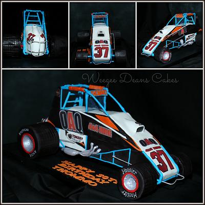 Sprint Car cake for a big boy - Cake by Weegee Deans Cakes