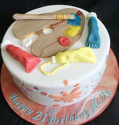 Art themed cake  - Cake by Andrea 