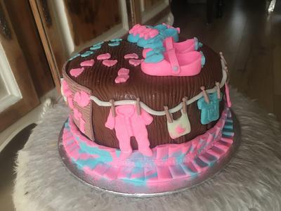 Gender reveal  cake - Cake by Heart