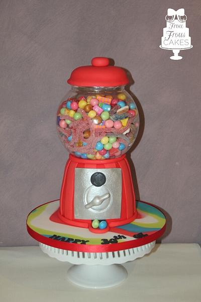 Sweet overload gumball machine cake - Cake by Frou Frous Cakes