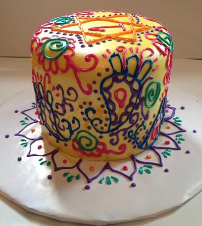Henna Inspired  - Cake by Caroline Diaz 