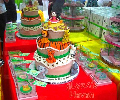 Safari Theme Cake  - Cake by Glyza Reyes