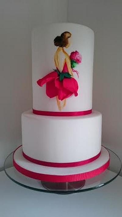 Hand painted inspiration from the artist Lim Zhi Wei - Cake by Cake Art Studio 