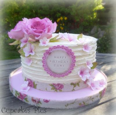 Rustic Buttercream birthday cake - Cake by Janice Baybutt