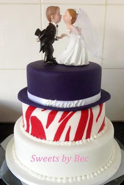 Willy Wonka wedding cake - Cake by Bec