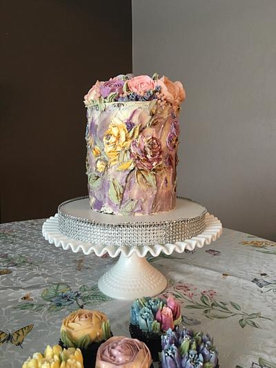 Buttercream Palette Knife Painting - Cake by Mucchio di Bella