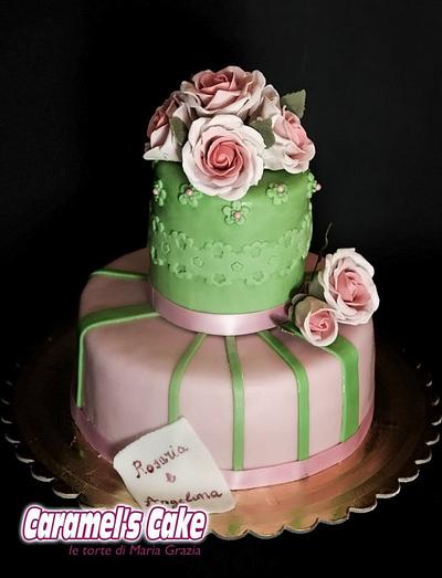 Romantic cake - Cake by Caramel's Cake di Maria Grazia Tomaselli