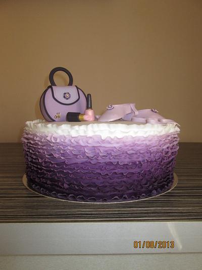 Ombre Ruffle Cake - Cake by sansil (Silviya Mihailova)