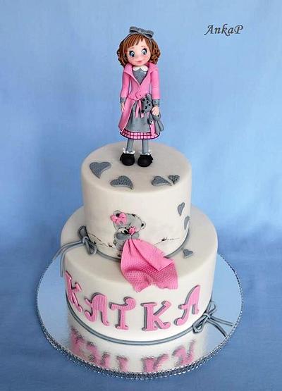 Girl baptism cake - Cake by AnkaP