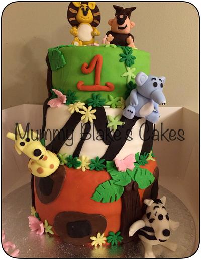 Ra Ra The Noisy Lion 1st birthday cake - Cake by Mummyblakescakes