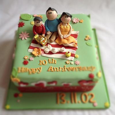 Family theme for Anniversary - Cake by novita