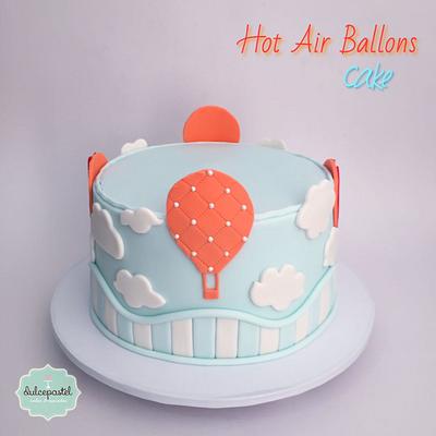 Torta Globos  - Hot Air Balloon cake - Cake by Dulcepastel.com