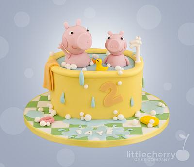 Peppa and George Bathtime - Cake by Little Cherry