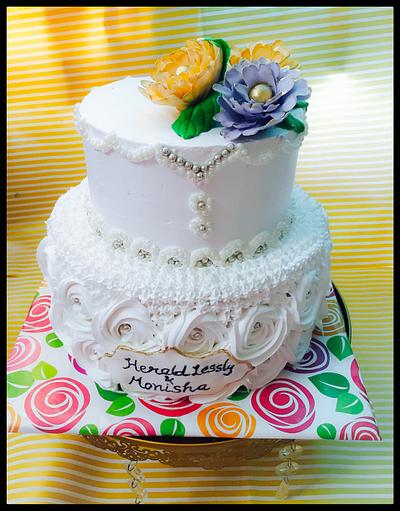 Wedding cake - Cake by thefrostgoddess