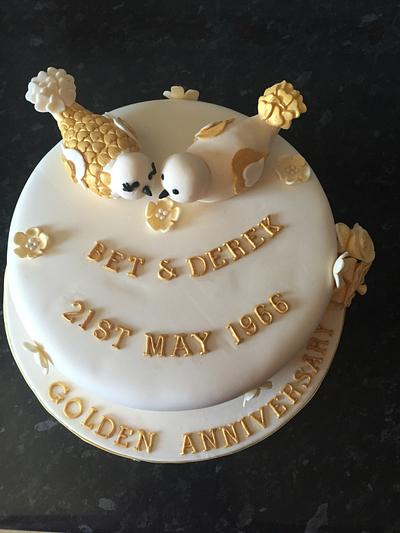 Golden wedding anniversary  - Cake by Becky's Cakes Spain