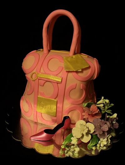 Pink Coach Purse - Cake by Jewell Coleman