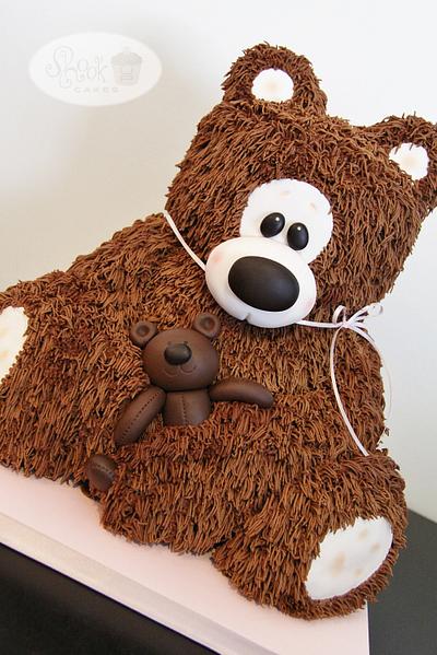Baby Shower - Teddy Bear Cake! - Cake by Leila Shook - Shook Up Cakes