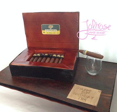 Cohiba Cigar Box - Cake by Jolirose Cake Shop