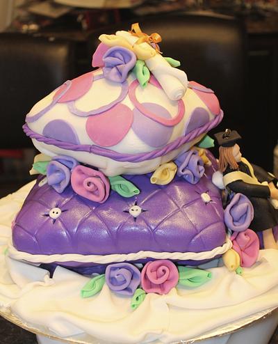 stacked pillow cake - Cake by Ediblesins