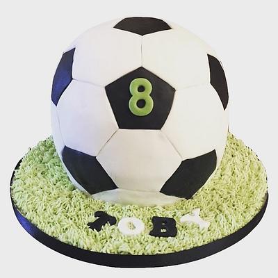 3D football cake - Cake by Hannah Thomas