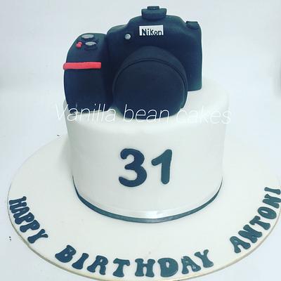 Nikon camera cake - Cake by Vanilla bean cakes Cyprus