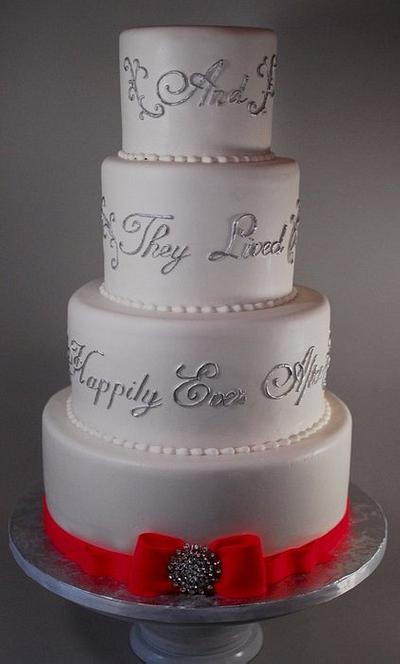 Happily Ever After Wedding Cake - Cake by Jenniffer White