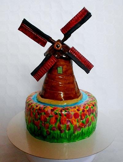 Holland Wind Mill - Cake by Petra Boruvkova