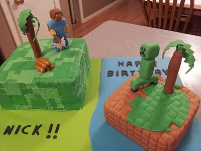 Minecraft Island - Cake by Carrie
