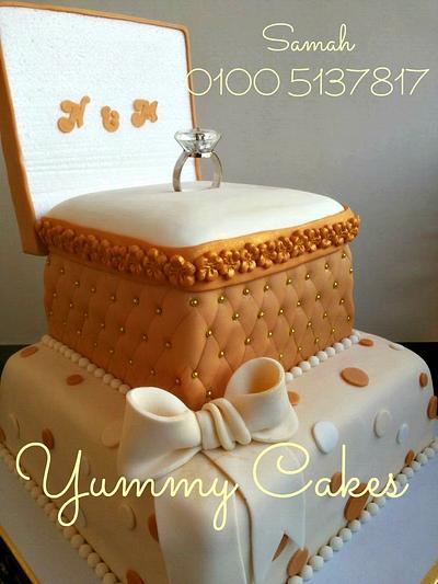Ring Box Cake - Cake by Yummy Cakes