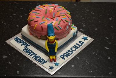 Priscilla's Simpson's cake - Cake by Niknoknoos Cakery