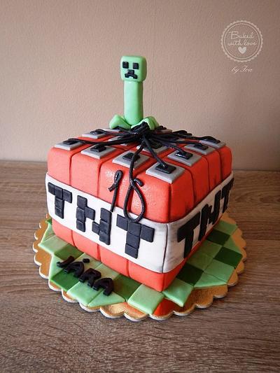 Minecraft TNT cake - Cake by daphnia