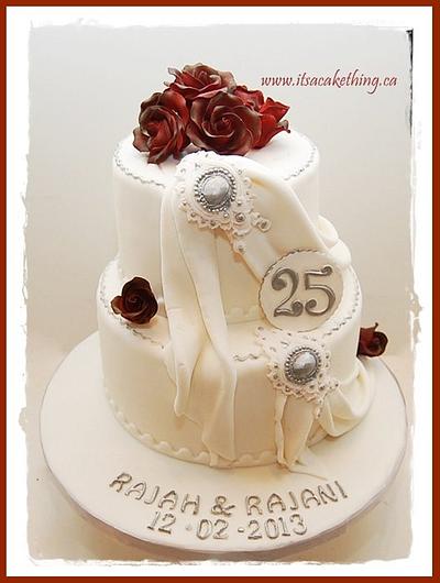 25th Anniversary Cake  - Cake by It's a Cake Thing 