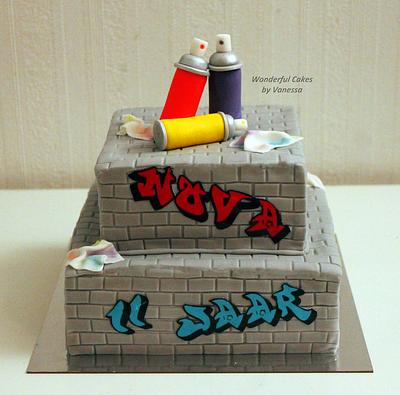 Graffiti Cake - Cake by Vanessa