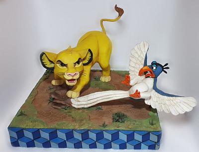 Simba&Zazu - Cake by Valentina Majella