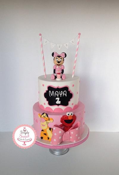 Minnie and friends! - Cake by SimplySweetCakes