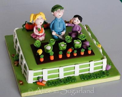 Gardening with grandpa - Cake by Chicca D'Errico