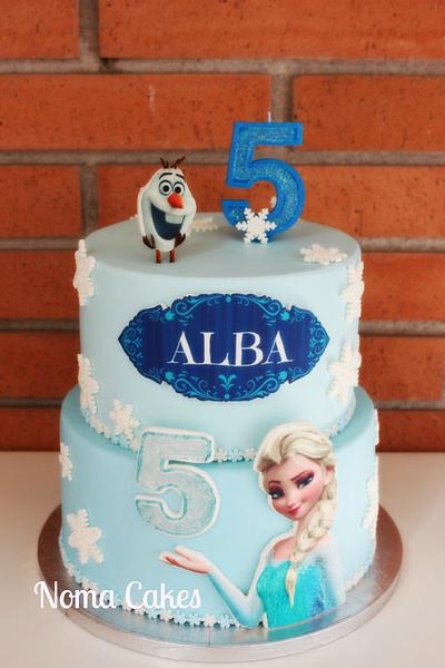 Frozen Cake- Elsa Cake - Tarta Frozen Elsa - Cake by Sílvia Romero (Noma Cakes)