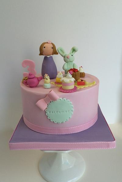 Tea time with a blue rabbit... - Cake by Sweet Factory 