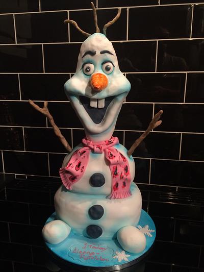 Giant Olaf... - Cake by Paul of Happy Occasions Cakes.